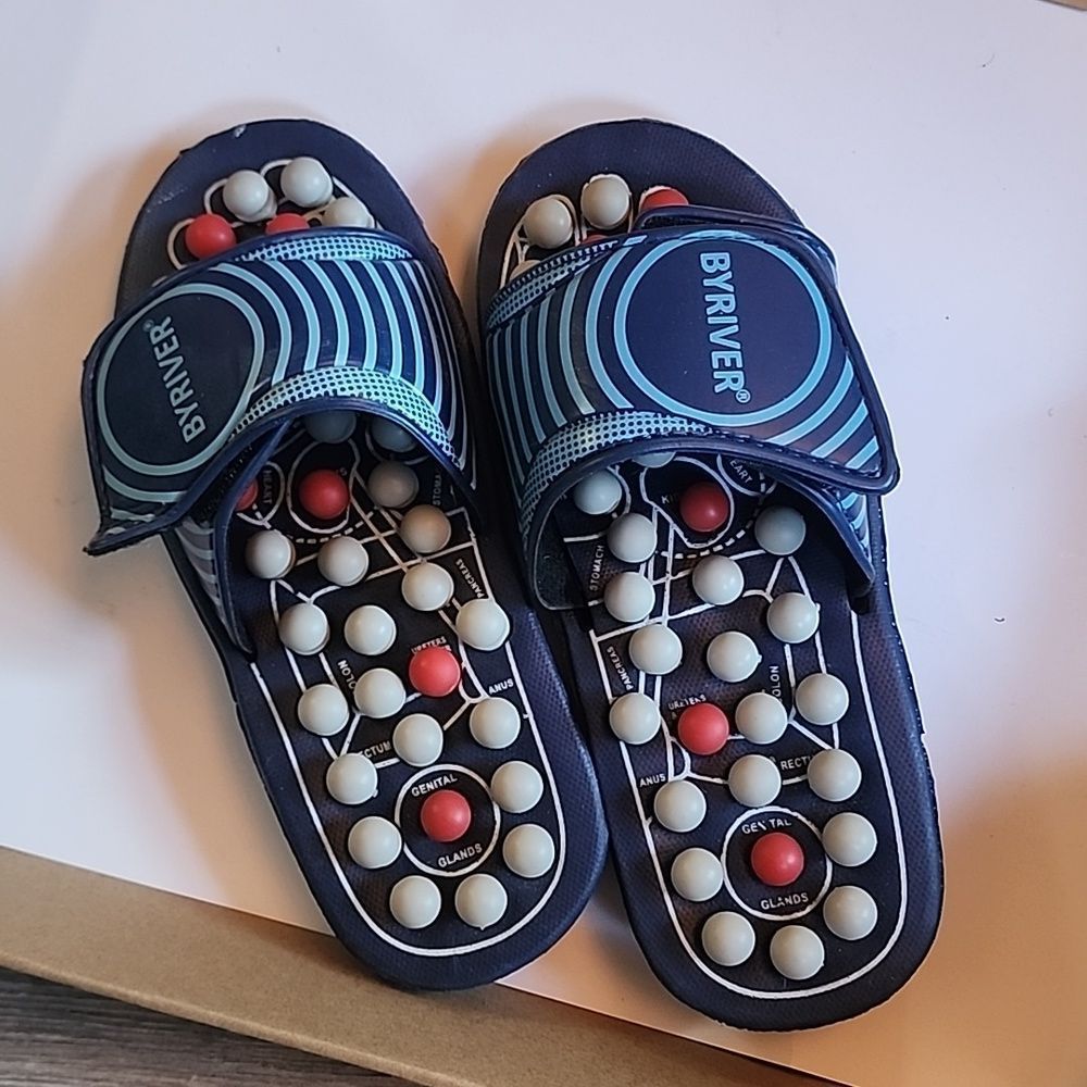 Acupressure Slippers Sandals Shoes, Plantar Fasccitis Foot Massager